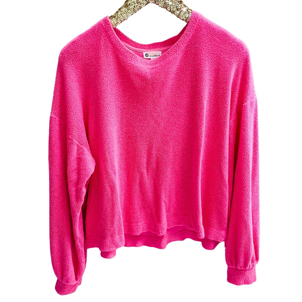 Evereve x Sundry SM Pink Sherpa Hoodie
